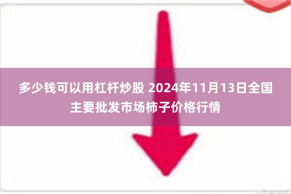 多少钱可以用杠杆炒股 2024年11月13日全国主要批发市场柿子价格行情